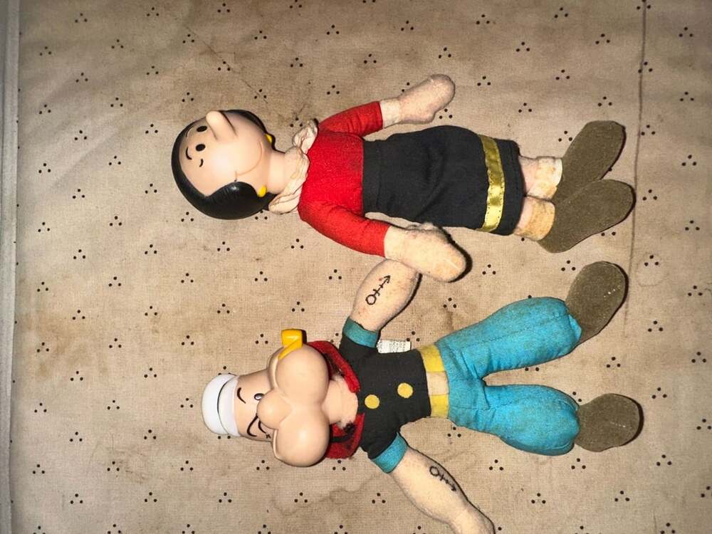 King Features Syndicate Vintage Popeye And Olive Oyl Plush